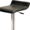 Modern Air-Lift Adjustable Bar Stools with Black PVC Seat
