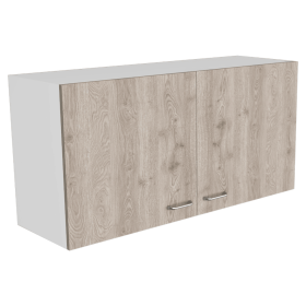 Alder Wall Double Door Cabinet, Two Shelves