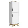 Dahoon Single Kitchen Pantry Double Doors Cabinets, Four Shelves