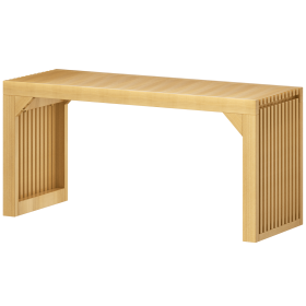 35" Solid Wood Bench Nature for Entryway, Living Room, Kitchen