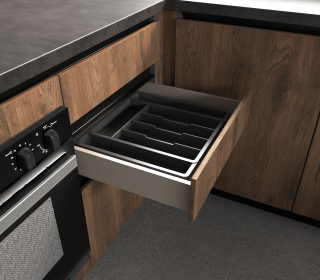 Kitchen Flatware Utensil Organizer One Und , Grey