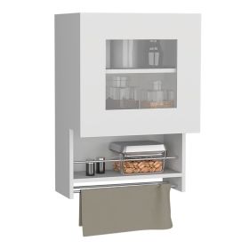Ithaca Kitchen Wall Cabinet with Towel and Spice Rack