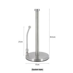 gaPaper Towel Holder Dispenser Standing with Weighted Base Spring Arm for Kitchen, Bathroom, Bedroom In Stainless Steel