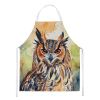 Eurasian Eagle Owl Apron Cooking Kitchen Server Baking Crafts Gardening for Adult Women Men, Unisex, Large, Multicolor
