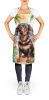 Dachshund Luau Apron Cooking Kitchen Server Baking Crafts Gardening for Adult Women Men, Unisex, Large, Multicolor