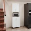 Olivet Kitchen Pantry, 4 Doors, 4 Shelves