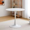 1PC 32 Inch Modern Tulip Round Dining Table with MDF Top