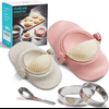 Empanadas press mold maker Set, Dumpling Mold Set for Pierogi, Turnovers, Chinese Dumpling, White