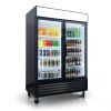 ORIKOOL Glass Door Merchandiser Refrigerator 44.7 Cu.ft Swing Door Commercial Display Refrigerators Merchandising Refrigeration with LED Top Panel