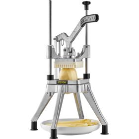 VEVOR Commercial Chopper with 4 Replacement Blades Commercial Vegetable Chopper Stainless Steel French Fry Cutter Potato Dicer & Slicer Commercial Veg