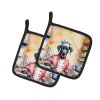 Great Dane The Chef Pair of Pot Holders Kitchen Heat Resistant Pot Holders Sets Oven Hot Pads for Cooking Baking BBQ, 7 1/2 x 7 1/2