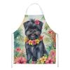 Affenpinscher Luau Apron Cooking Kitchen Server Baking Crafts Gardening for Adult Women Men, Unisex, Large, Multicolor
