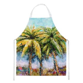 Summer Breezes Palm Tree Apron Cooking Kitchen Server Baking Crafts Gardening for Adult Women Men, Unisex, Large, Multicolor