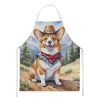 Corgi Cowboy Welcome Apron Cooking Kitchen Server Baking Crafts Gardening for Adult Women Men, Unisex, Large, Multicolor