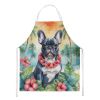 French Bulldog Luau Apron Cooking Kitchen Server Baking Crafts Gardening for Adult Women Men, Unisex, Large, Multicolor