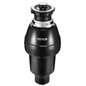 VEVOR Garbage Disposal, 3/4HP 3250RPM Continuous Feed Food Waste Disposer, EZ Connect Food Waste Grinding System with Sound Reduction