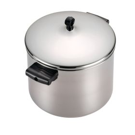 Classic Series 8 Quart Stainless Steel Stockpot with Lid, Induction Compatible, Metal Utensil and Dishwasher Safe, Stainless Steel