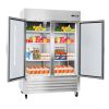 VEVOR Commercial Refrigerator, 32.2 in Width Reach In Upright Refrigeration Double Glass Door