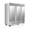 ORIKOOL 81" Commercial Refrigerator 72 Cu.ft with 3Solid Door Reach-In Refrigerators Stainless Steel ETL Approved Upright Fridge Storage