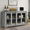 Sideboard Buffet Cupboard Storage Cabinet with Sliding Door