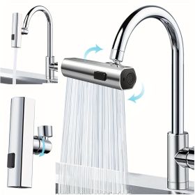 3 in 1 Large-Scale 360° Waterfall Kitchen Faucet - Touch-Controlled, Swivel Spout, Extender for Kitchen Sink