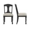 Wooden Frame Upholstered Dining Chairs set of 2,Mid Century Retro Chairs Comfor Kitchen Chairs for Living Room,Restaurant