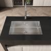 Kitchen Sink 30" x 19" Multifunctional Undermount Workstation Kitchen Sink S304 Stainless Steel Handmade Modern Single Bowl Kitchen Sink (Sink Only)[U