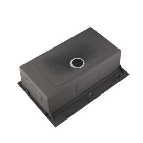 Kitchen Sink 33" x 22" Multifunctional Undermount Workstation S304 Stainless Steel Handmade Single Bowl with Accessories and Integrated Ledge - 10 Inc