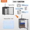 VEVOR Beer Kegerator, Single Tap Draft Beer Dispenser, Full Size Keg Refrigerator With Shelf, CO2 Tank(No Gas), Drip Tray & Rail
