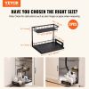 VEVOR 2 Tier Pull Out Cabinet Organizer(10.7"W x 14.2"D ), Under Sink Organizer and Storage, Slide Out Drawer Cabinet Organizer