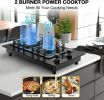 2 Burner Gas Stove Propane Cooktop, Tempered Glass Gas Cooktop 12 inch Stainless Steel Gas Burner with Thermocouple Protection