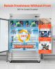 VEVOR Commercial Refrigerator, 32.2 in Width Reach In Upright Refrigeration Double Glass Door