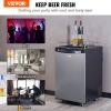 VEVOR Beer Kegerator, Dual Tap Draft Beer Dispenser, CO2 Cylinder, Drip Tray & Rail, 32 Fahrenheit - 75.2 Fahrenheit Temperature Control, Holds 1/6