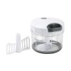 1qt Quick Pull Chopper, BPA free , SS Blades, Food Contact Safe Material , White Grey, Weight 320g