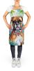 Boxer Luau Apron Cooking Kitchen Server Baking Crafts Gardening for Adult Women Men, Unisex, Large, Multicolor