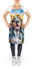 American English Coonhound in Sunflowers Apron Cooking Kitchen Server Baking Crafts Gardening for Adult Women Men, Unisex, Large, Multicolor