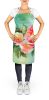 Georgia Cherokee Rose in Watercolor Apron Cooking Kitchen Server Baking Crafts Gardening for Adult Women Men, Unisex, Large, Multicolor