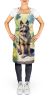 Belgian Tervuren Spring Path Apron Cooking Kitchen Server Baking Crafts Gardening for Adult Women Men, Unisex, Large, Multicolor