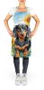Dachshund in Sunflowers Apron Cooking Kitchen Server Baking Crafts Gardening for Adult Women Men, Unisex, Large, Multicolor