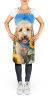 Goldendoodle in Sunflowers Apron Cooking Kitchen Server Baking Crafts Gardening for Adult Women Men, Unisex, Large, Multicolor