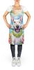 NEW Bull Terrier Luau Apron Cooking Kitchen Server Baking Crafts Gardening for Adult Women Men, Unisex, Large, Multicolor