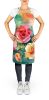 Oklahoma Roses in Watercolor Apron Cooking Kitchen Server Baking Crafts Gardening for Adult Women Men, Unisex, Large, Multicolor
