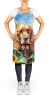 Cocker Spaniel in Sunflowers Apron Cooking Kitchen Server Baking Crafts Gardening for Adult Women Men, Unisex, Large, Multicolor