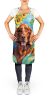 Irish Setter in Sunflowers Apron Cooking Kitchen Server Baking Crafts Gardening for Adult Women Men, Unisex, Large, Multicolor