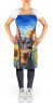 Doberman Pinscher in Sunflowers Apron Cooking Kitchen Server Baking Crafts Gardening for Adult Women Men, Unisex, Large, Multicolor