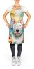 NEW English Bull Terrier Luau Apron Cooking Kitchen Server Baking Crafts Gardening for Adult Women Men, Unisex, Large, Multicolor