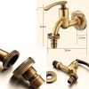 Antique Washing Machine Faucet Kitchen Faucet Wall Mounted Basin Tap Brass Single Cold Water Tap G 1/2" G 3/4"