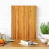 Teak Wood Cutting Board Extra Large 24 Inch Reversible Cutting Board with Handle