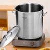 SOGA 33L Top-Grade Thick Stainless Steel Stock Pot 18/10 – Heavy-Duty Cooking Pot for Soup, Stew, Boiling, and Catering