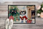 NEW Shih Tzu Cozy Christmas Doormat Front Door Mat Indoor Outdoor Rugs for Entryway, Non Slip Washable Low Pile, 18H X 27W